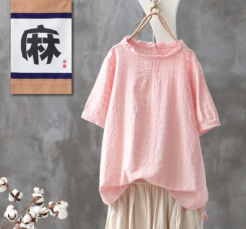 去年的上衣别穿了，今年新出的棉麻T恤，好穿不过时