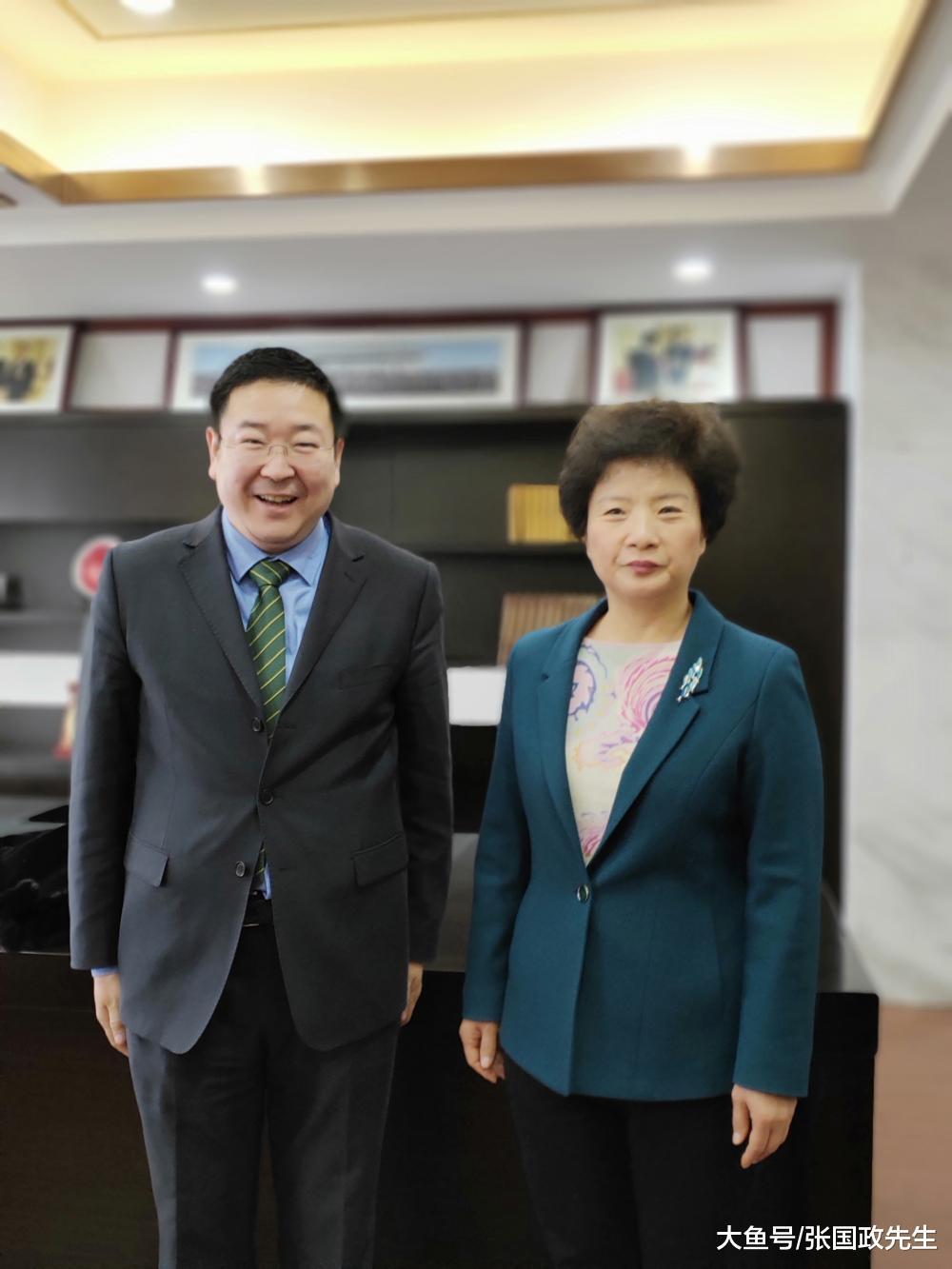 卢候光张旭明邀请张国政观礼澳门西安商会西安联络处揭牌仪式