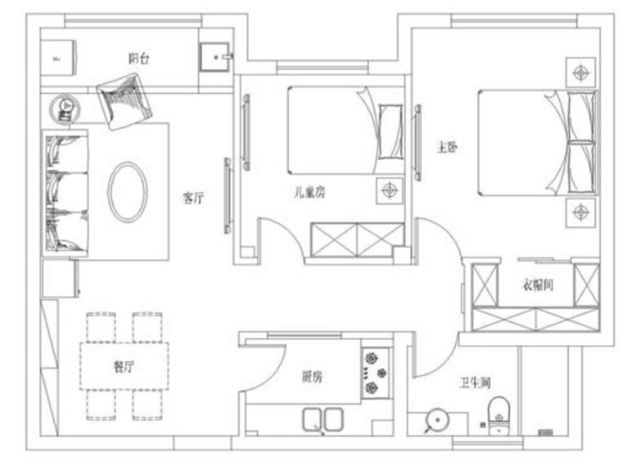 90㎡简约设计，90后小年轻的设计，充满爱的味道！