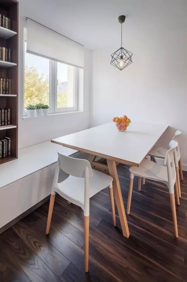 头次见书柜和橱柜装一起！60平小户型就要这样装！晒晒