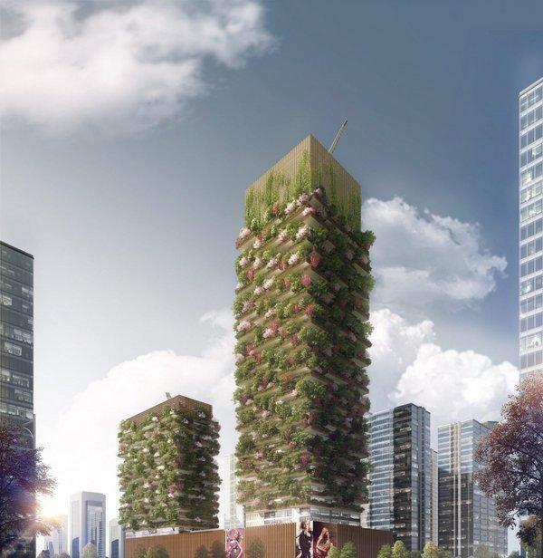 博埃里中国首个垂直森林项目在建中——南京垂直森林