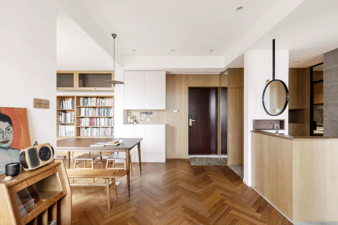 53㎡原木风，卫生间三分离，“复合式空间”设计超赞！