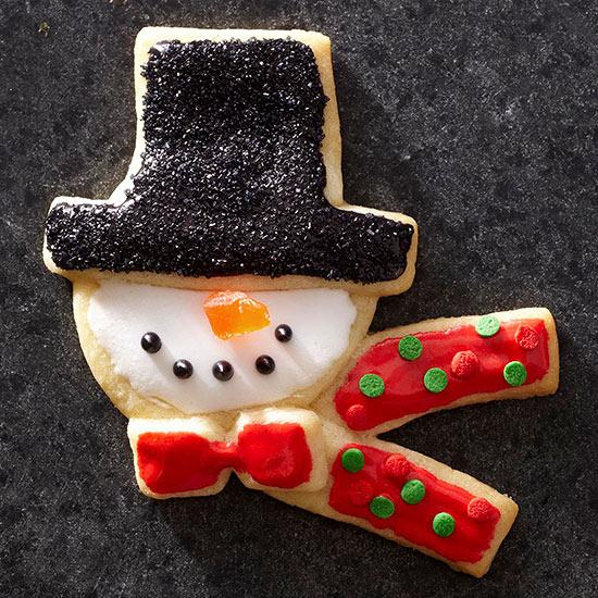 顶帽雪人饼干