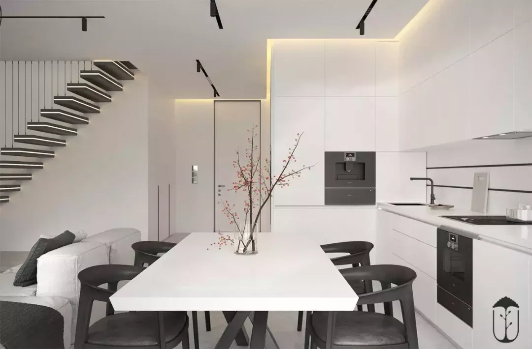 静谧与优雅，用灰与白演绎纯色极简住宅！