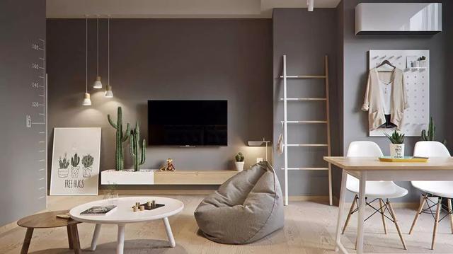 47㎡巧用卡座代替沙发卧室，空间大一倍