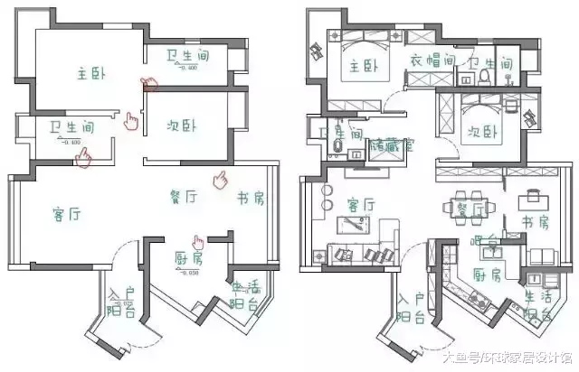 110㎡北欧+新中式风，入户玄关就是个大花园，美醉了！