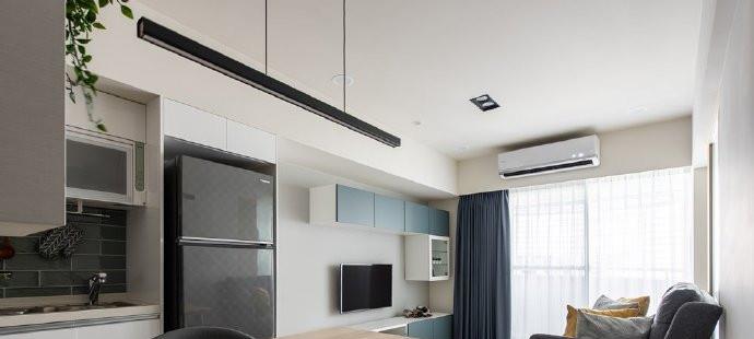 59平米小户型，一进门镂空隔断，太漂亮了，电视墙这样装，真明智