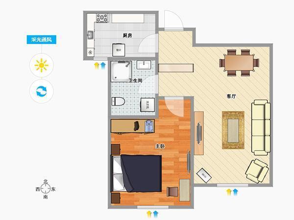 我家新房64平，把阳台和客厅打通做了一个榻榻米，一房秒变两房！