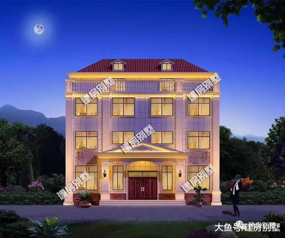 廚房單獨建的雙拼別墅，帶大堂屋設計，擺酒好方便