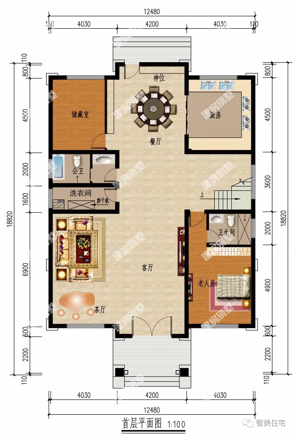 6款欧式风格的农村豪宅，造型相似，50来万就能建一栋