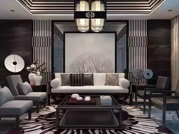 自建别墅准备装修, 看到新中式沙发背景墙的一幕, 原来可以这么美!