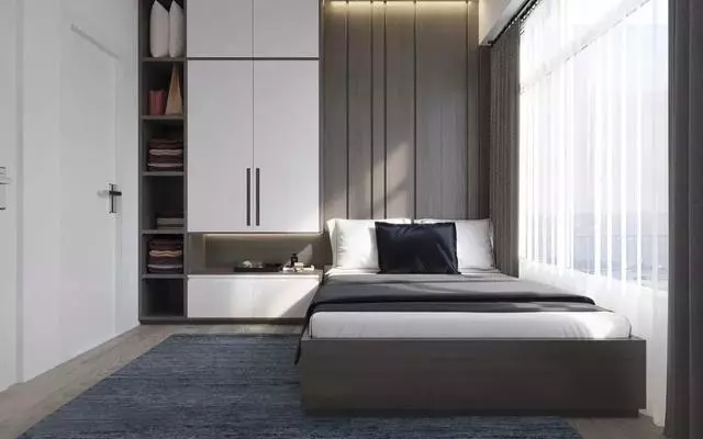 现在小户型卧室流行这样装修，功能完备，储物空间又多！