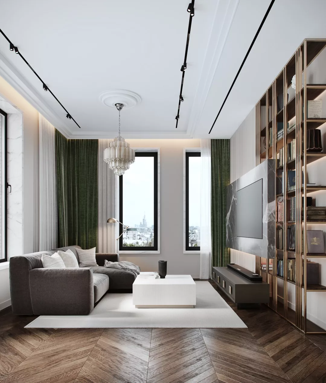 86㎡ 现代轻奢风，小家也能住出大宅范