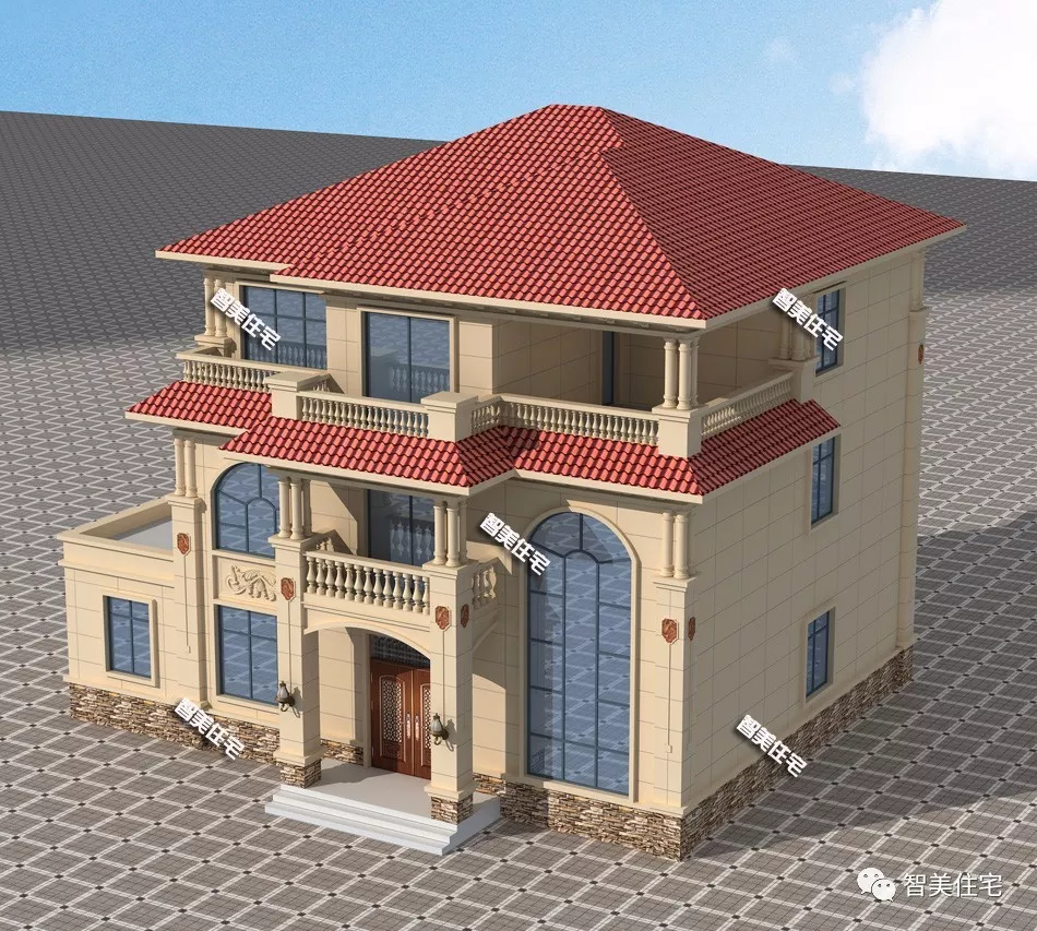 15.2×11.8米农村别墅，施工没难度，造价42万