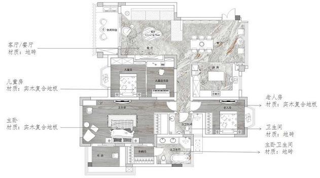 狠下心换一套160㎡大房子，电视墙就花了大几万，玄关无人能敌！