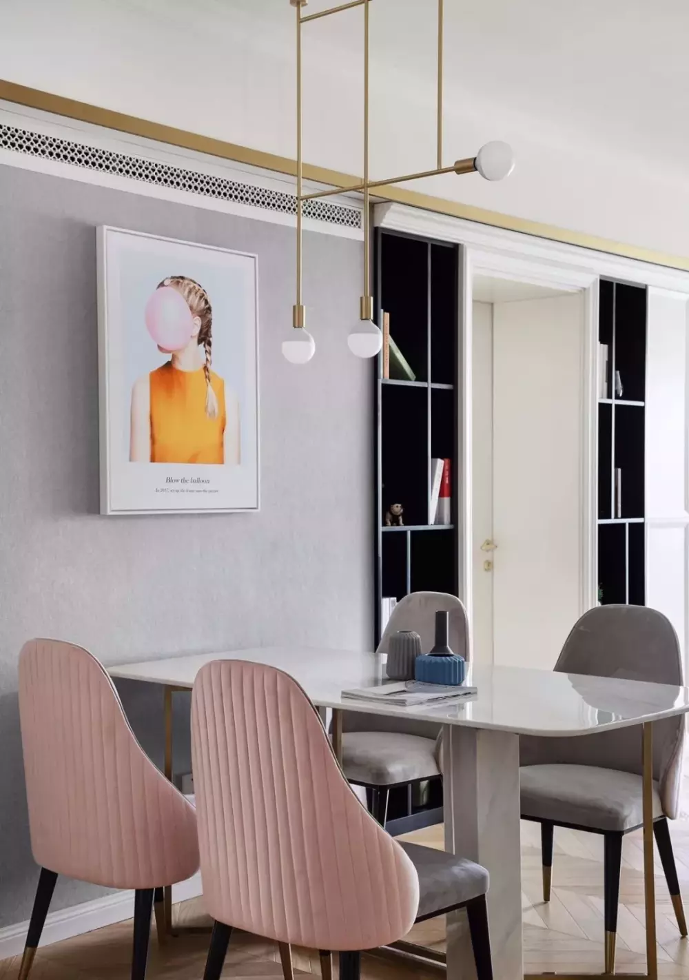 146平的雅奢范四居室, 把细节做好, 还兼具功能性