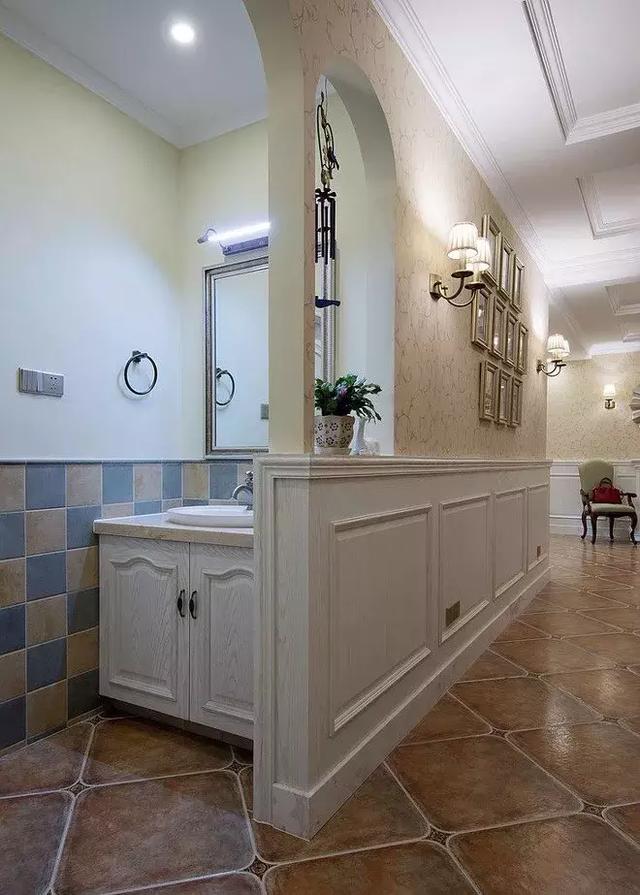 洗手台这样装，实用又大方