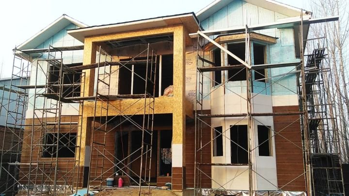 自建房流程|孝顺姑爷为岳父母建二层轻钢别墅