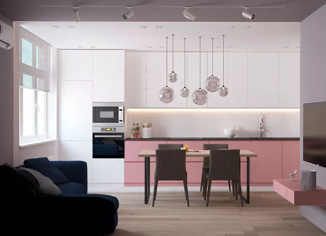 装修时加一点粉色调真高级 看这个简约风格小户型