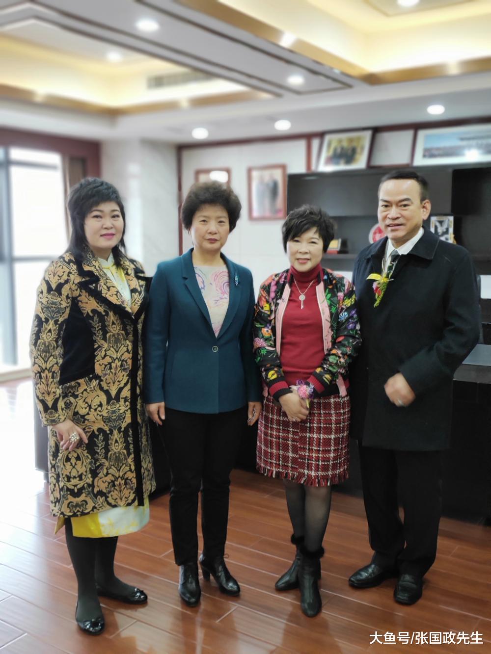 卢候光张旭明邀请张国政观礼澳门西安商会西安联络处揭牌仪式