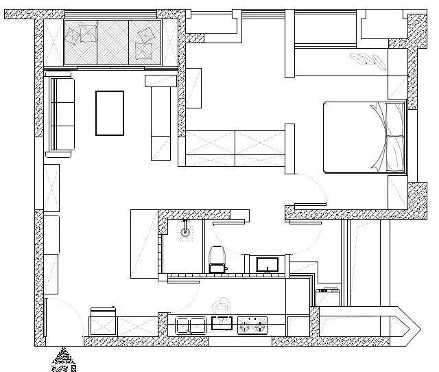 70㎡简约温馨，小空间也有优雅感