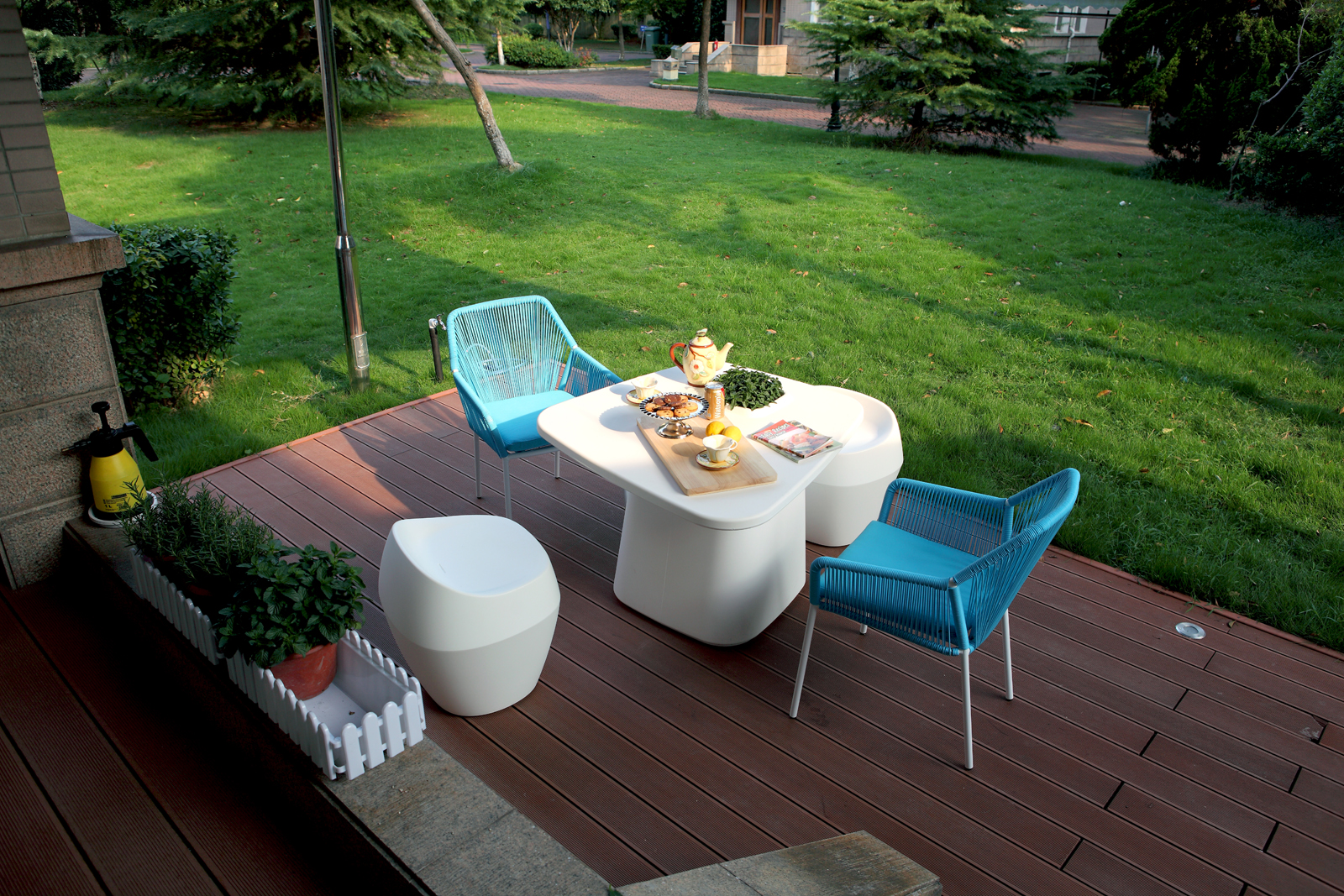 美式风别墅案例图，用绿色装点儿童房，还真挺别致的呢！