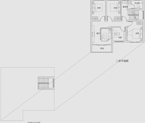 占地100平二层经典欧式别墅, 方正大气, 造价30W以内, 年轻家庭值得拥有