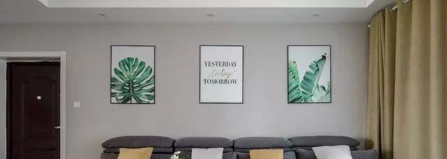 朋友刚装好的新房，一个客厅简洁大方，非常漂亮！