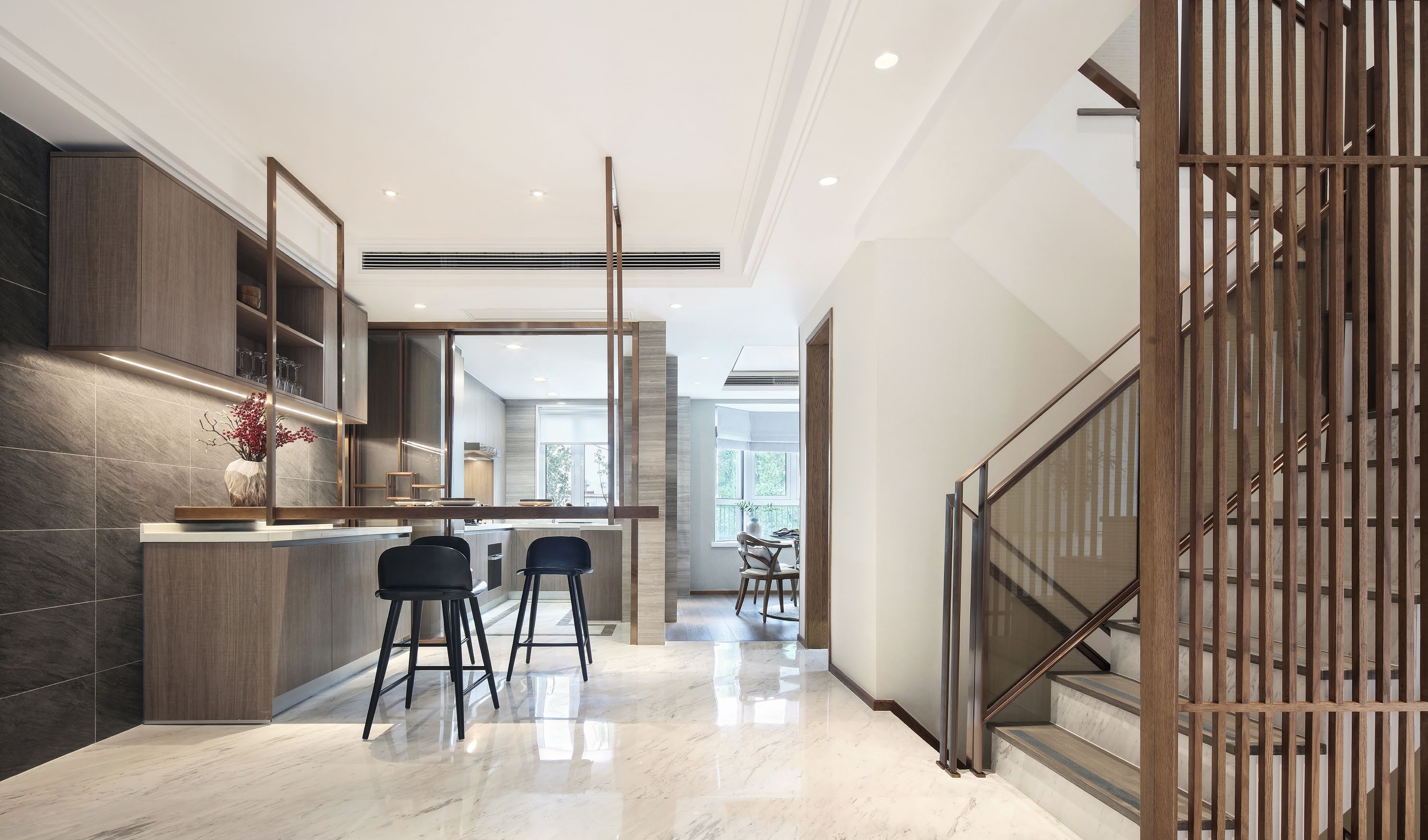 无锡226平米别墅样板房实景图——越简单越奢华