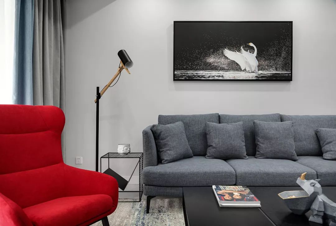 120㎡现代简约，优雅蓝色调，装出安静大方的气质