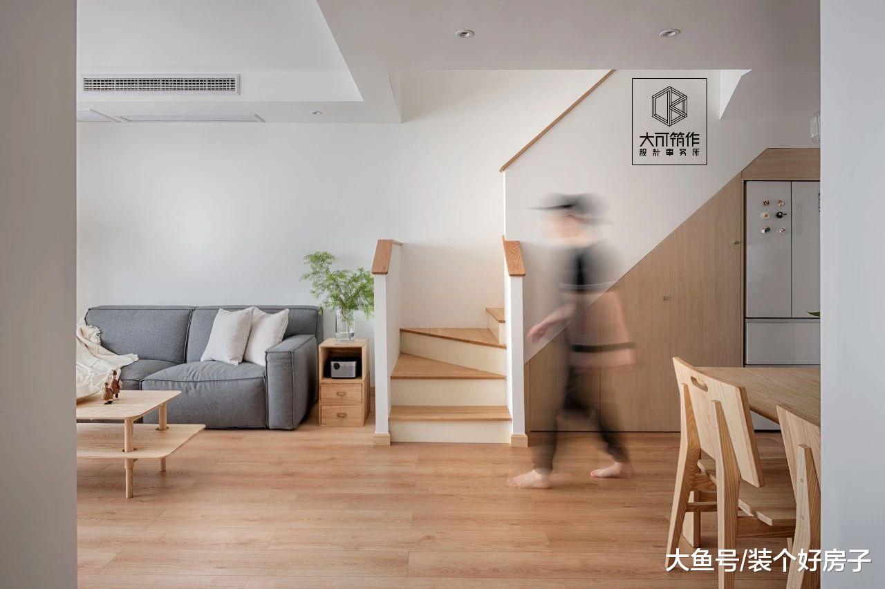 重庆夫妻爆改72㎡ loft，原木+白色系，打造温暖日式美宅！