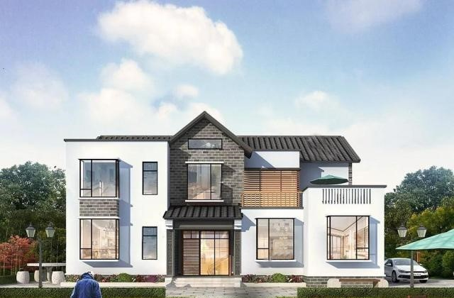 一款不一样的二层现代风别墅，个性鲜明时代感强