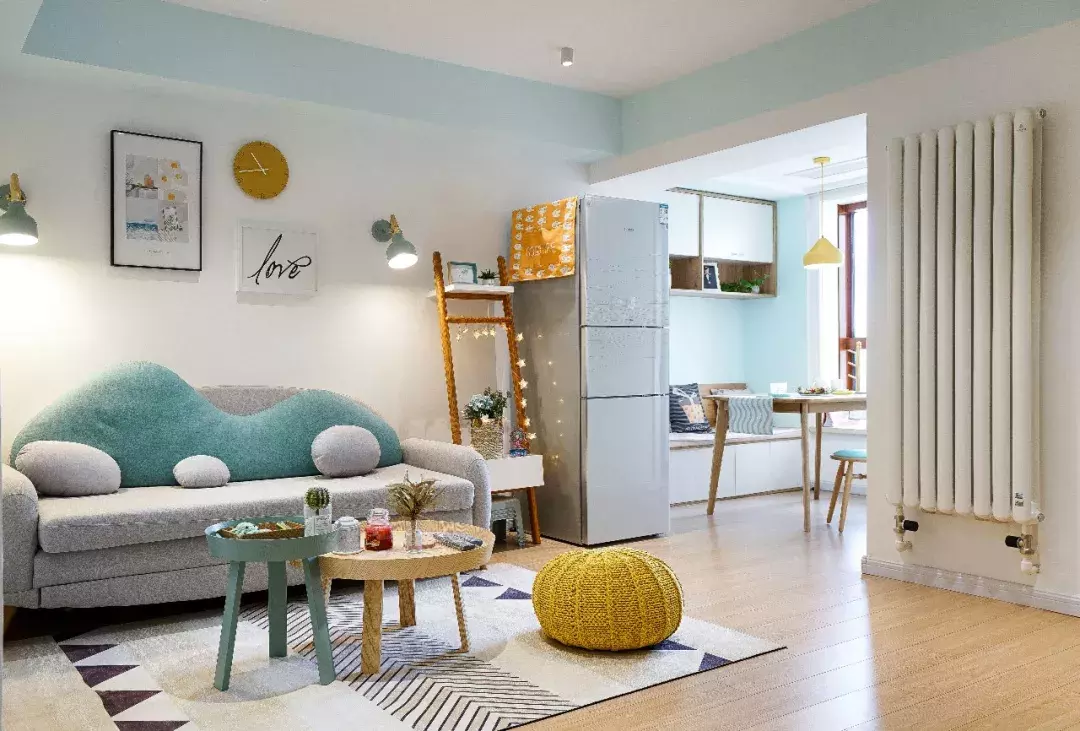 28㎡复式单身公寓简约风, 一个清新自然的小窝~