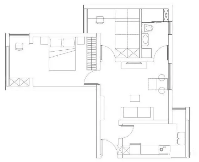 76平北欧风小户型婚房，混搭日式风，好看又实用！