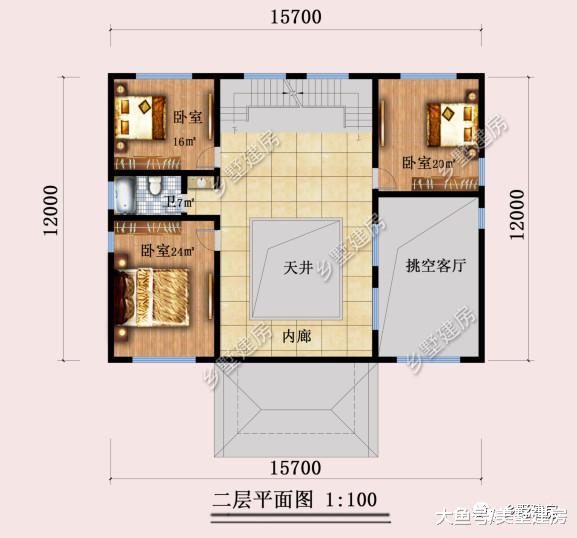 回农村自建一栋别墅，外观典雅端庄，成为村中焦点!