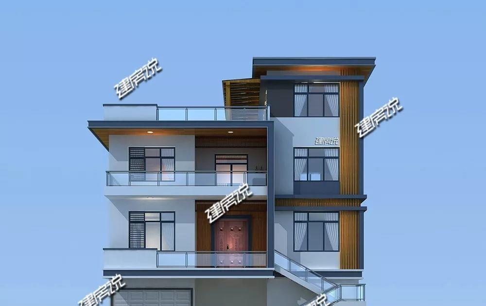 带车库的122㎡现代别墅，简约实用，性价比杠杠的！