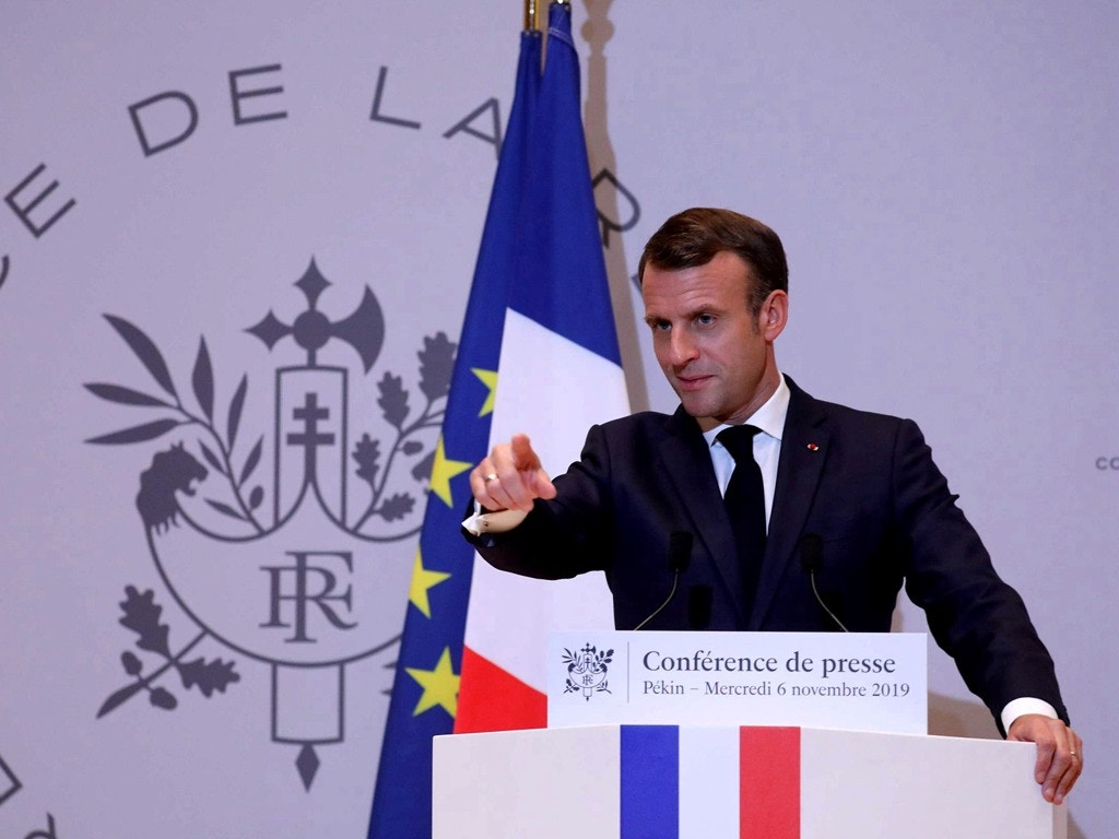 回应华为问题 马克龙称不会将特定公司或国家污名化