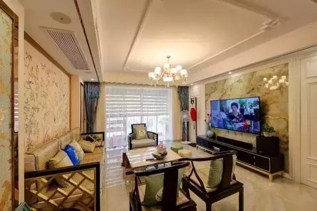 现代时尚风与暖意新中式风的结合，新房就是这么独特，特别喜欢