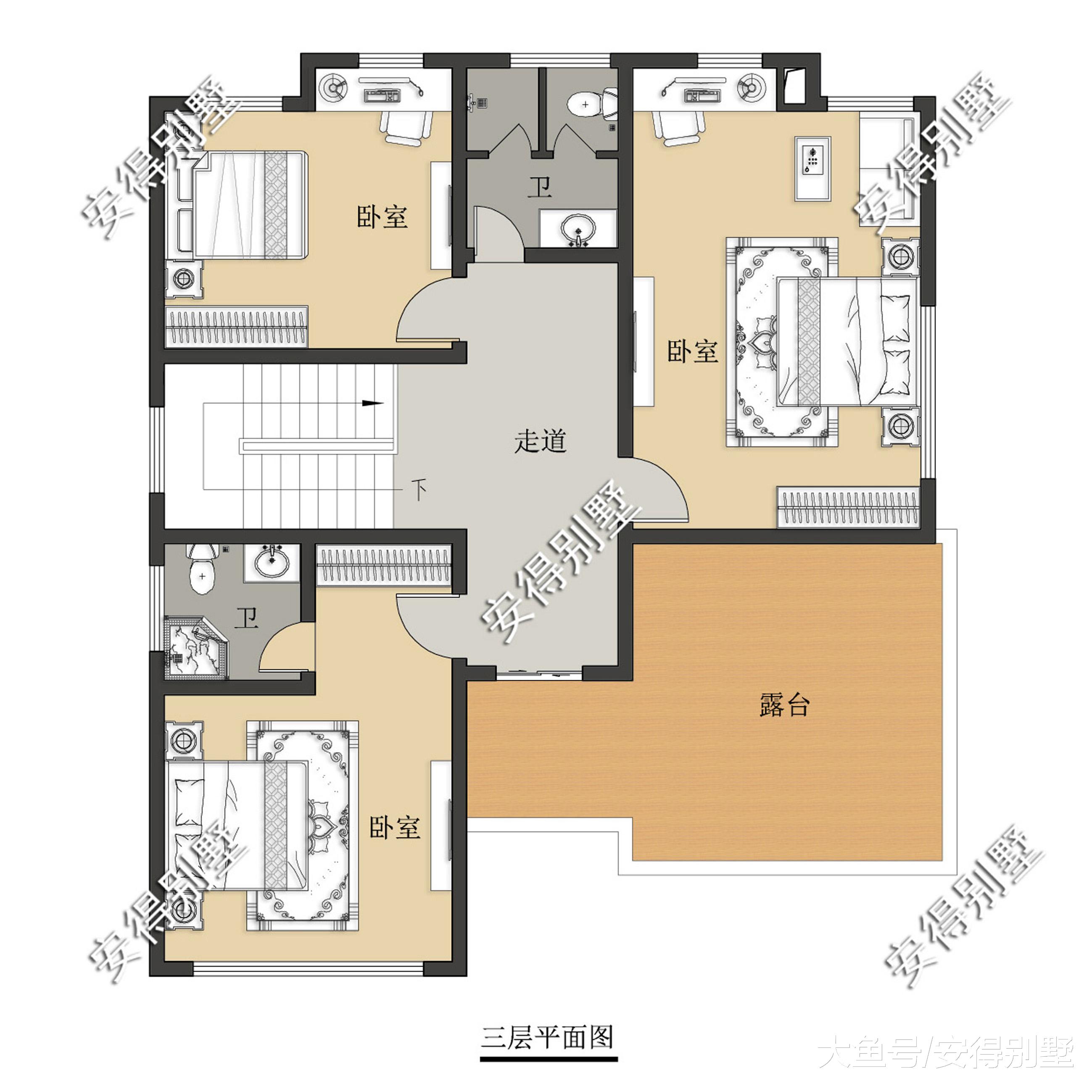 3层新中式别墅，经典大气。