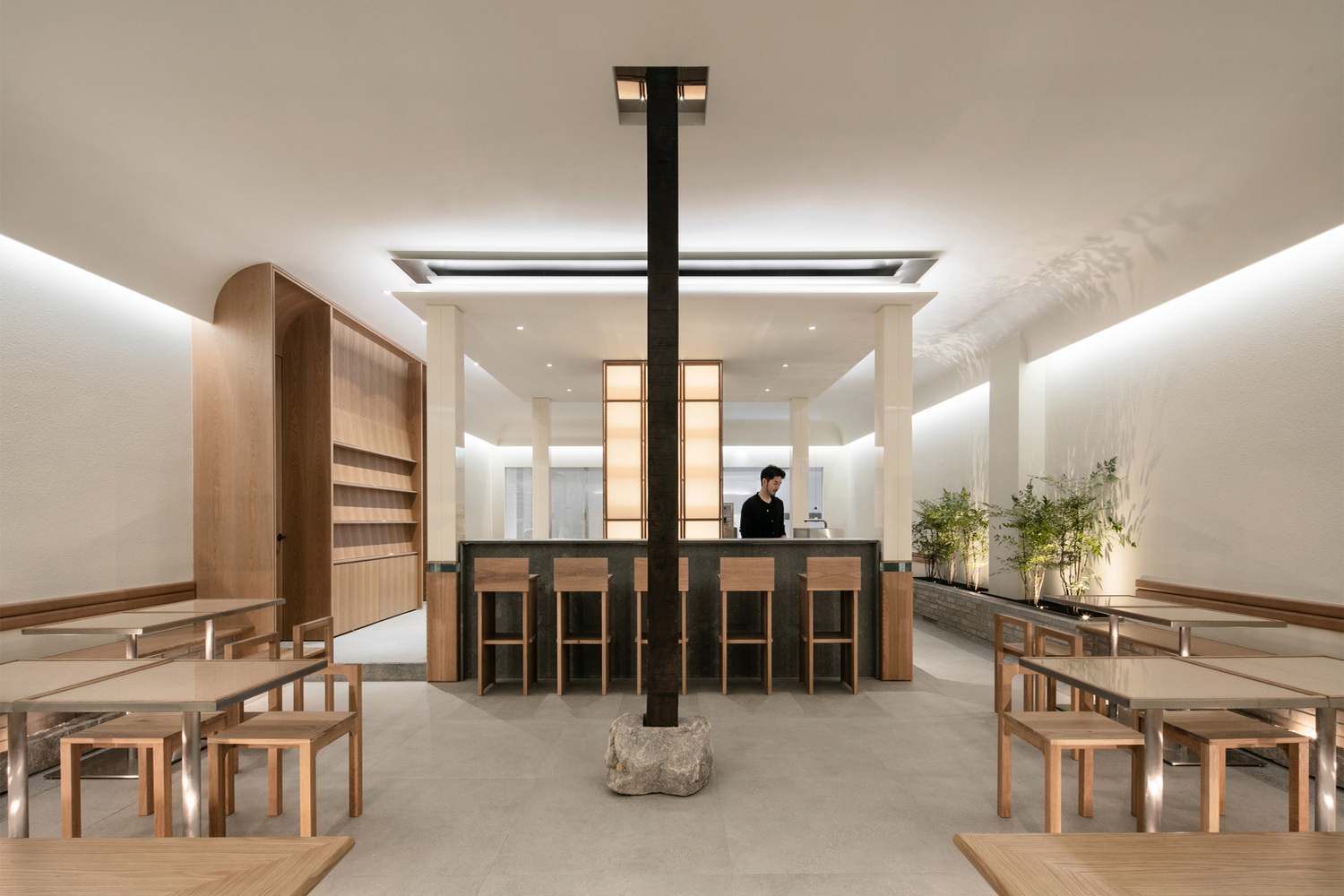 韩国花园咖啡厅设计，简洁自然的空间给人极度宁静舒适的体验！