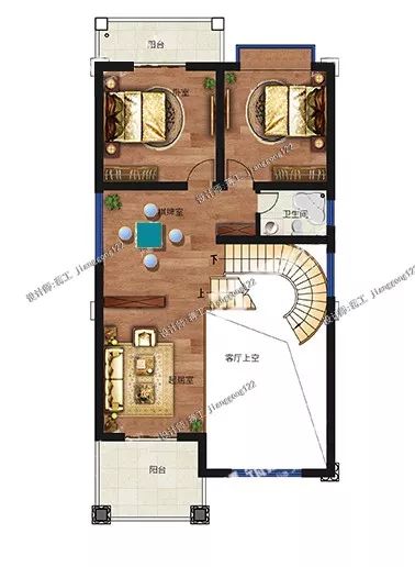 开间仅8米也能建豪宅，三层带庭院，造价只要30万，谁猜的到？