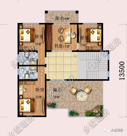 农村这样建别墅最大气，三楼一底大空间，十里八乡都点赞！