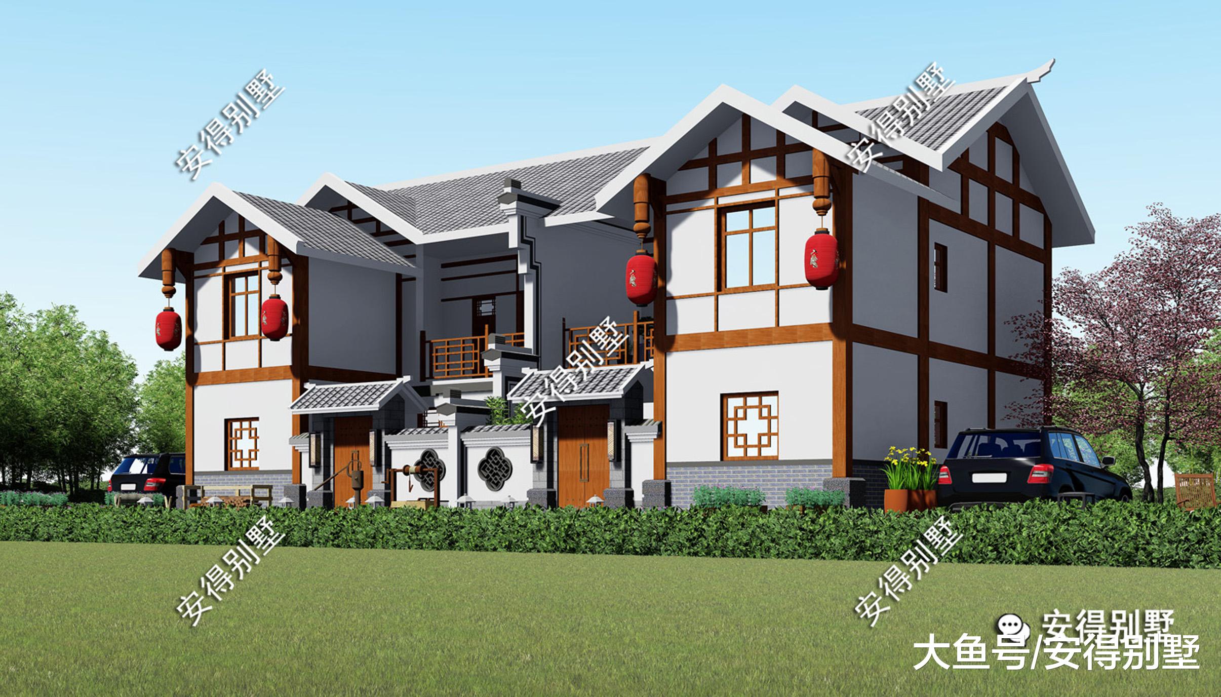 6款新中式别墅，建一栋不一样的新中式别墅，坐拥财富，图纸齐全