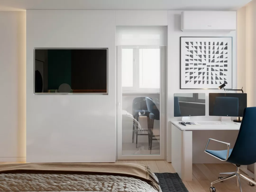 蓝绿撞色系！活力缤纷的家庭住宅设计！