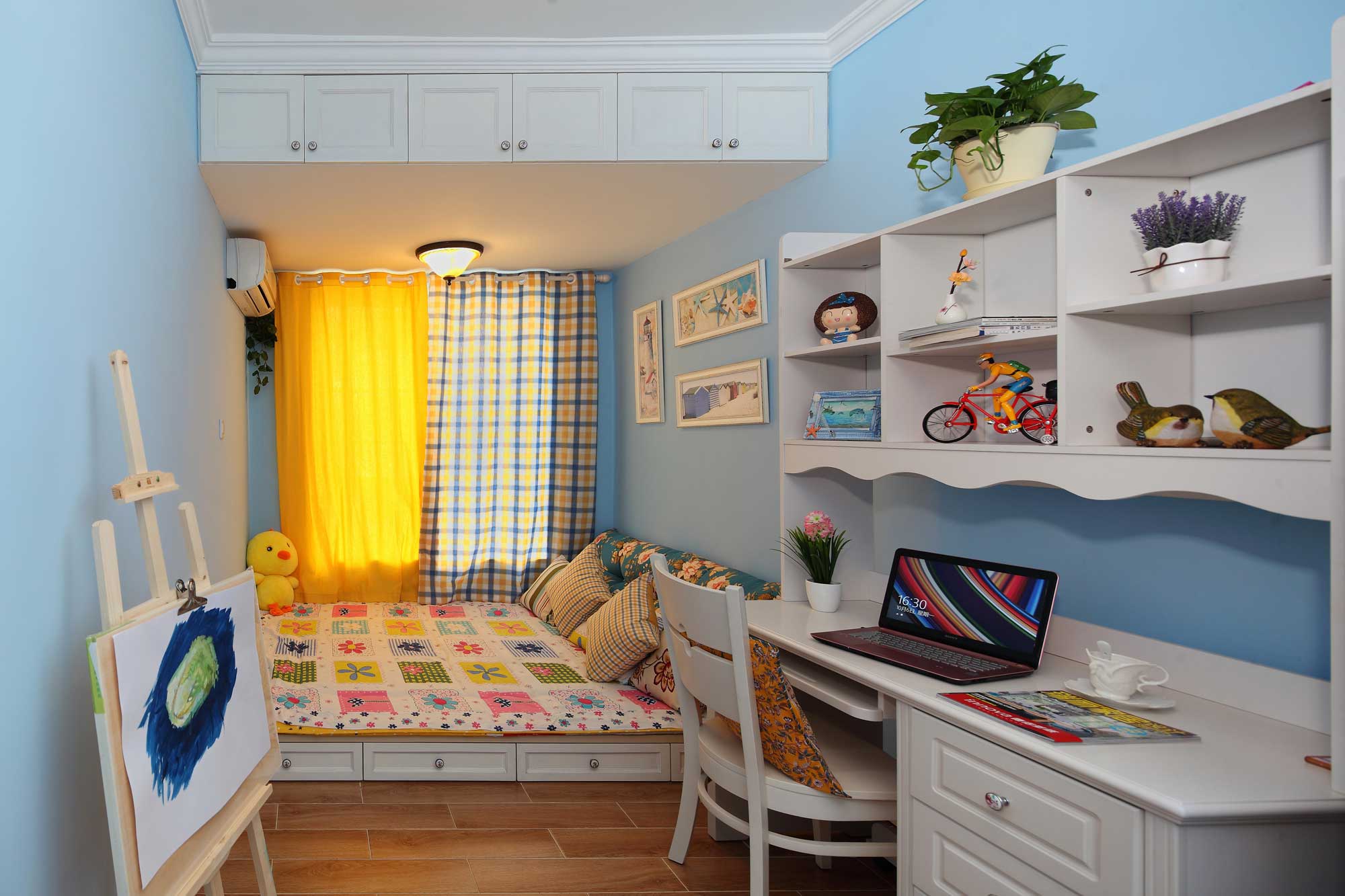 126平米的新房，地中海田园混搭风装修，每一处都饱含温馨与甜蜜