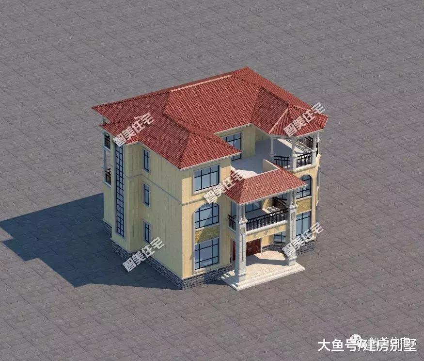 带大堂屋和凉亭设计的农村别墅，湖南网友们抢着要建它