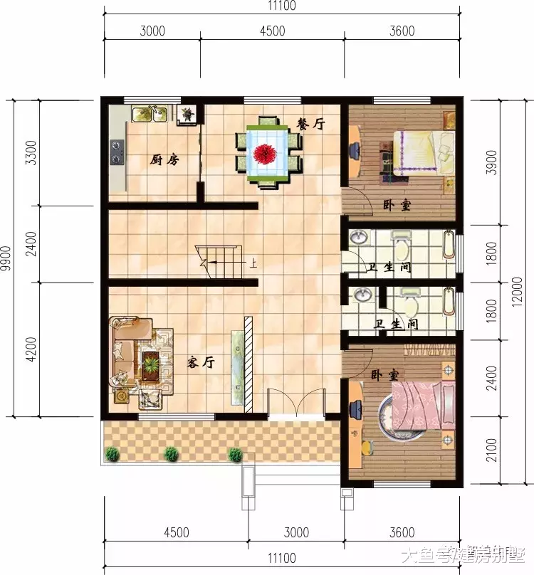 5栋主体造价在20-25万的两层别墅，各地农村这样建的人居多