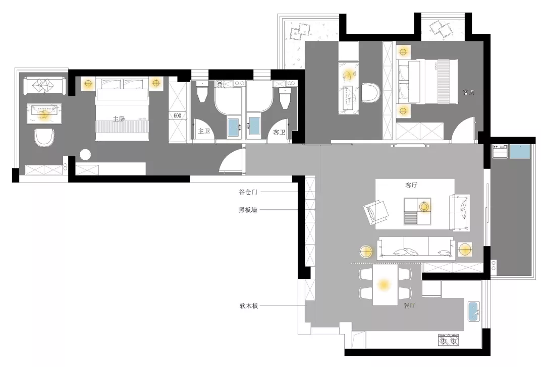 108平的简约风三居室，婚房做成这样更加惬意舒适