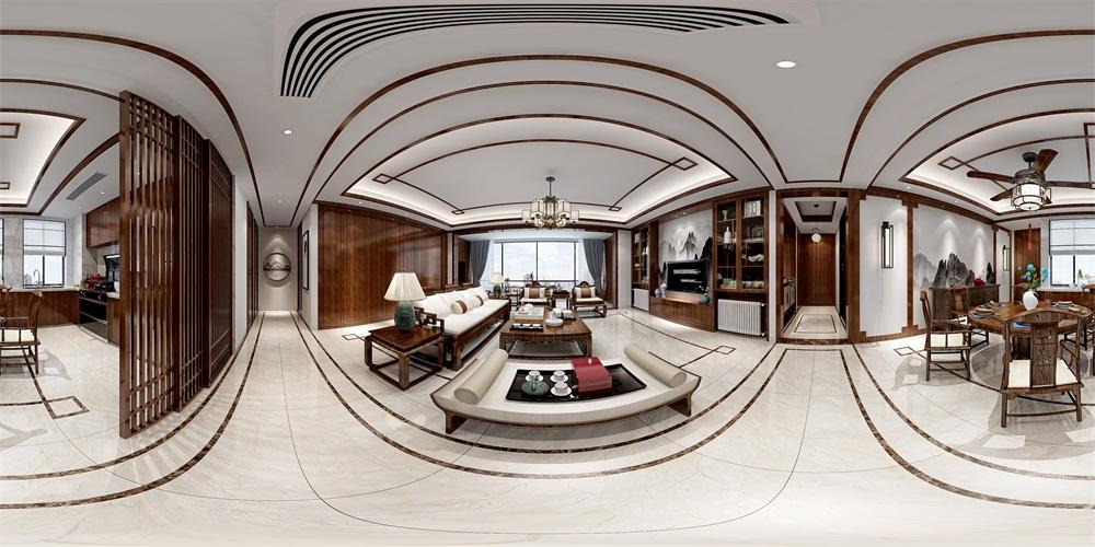 绿地朝阳中心155平三房新中式，大客厅大气派，不出意外很多跟风