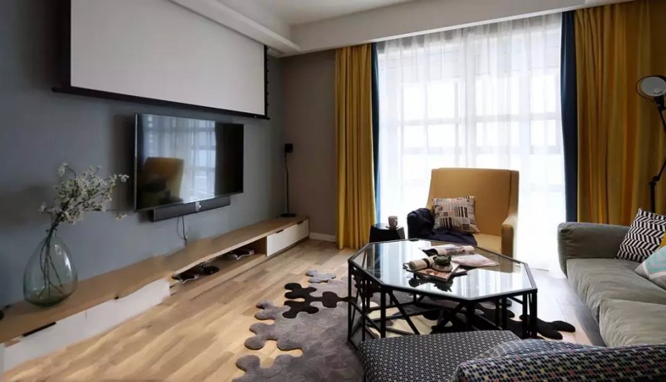 你家客厅只会放电视? 那真是OUT了, 现在客厅都流行这样装!